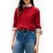Tommy Hilfiger Co Cable Fine Gg C-neck Regatta Red Maat: S