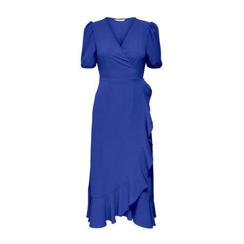 ONLY ONLMETTE Wrap Dress Blue