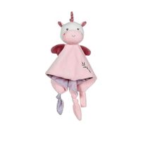 GIPSY Toys Carre Unicorn knuffeldier – serie "Bamboe" – 24 cm S/kaart – roze – 1e leeftijd