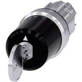 Siemens 3SU10505PN010AA0 3SU1050-5PN01-0AA0 Interrupteur à clé 2 x 45 ° IP66, IP67, IP69/IP69K 1 pièce