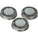 vhbw 3x têtes de rasoir de remplacement compatibles avec Philips HS955, HS969, HS975, HS980 rasoir électrique, argent