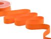 Furlanis - Decoratieve gros grain, band caneté, Italiaanse stof - oranje, 20 mm x 20 m