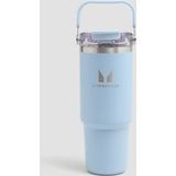 Myprotein Gerecycled Metaal Top Handvat Rietje Fles 900ml - Babyblauw