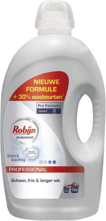 Robijn Professional Vloeibaar Wasmiddel Klein & Krachtig Witte Was 320 Wasbeurten - 2 x 4,32 liter - Voordeelverpakking