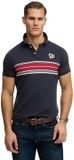 Superdry Vintage Stripe Korte Mouw Poloshirt Blauw 3XL Man