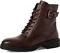 Tamaris - Dames - Laarzen - Biker boots - Leer - Bruin - Maat 38