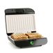 Nilson Life Broodrooster voor sandwiches en sandwiches, capaciteit voor 2 sandwiches, antiaanbaklaag, vaste plaat, NSM800FX, 800 W, kabel 80 cm, roestvrij staal