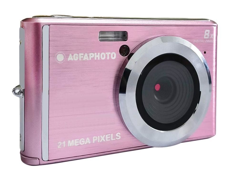 AgfaPhoto DC5200 Compact Camera - 21MP, CMOS, 8x Zoom, Pink