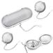 Panier de nettoyage Panier de nettoyage Panier de nettoyage à ultrasons - Acier inoxydable à mailles fines - 3 pièces - Avec serrure et couvercle