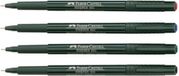Faber-Castell 151163 - Groen - Zwart - Rond - Water-based ink - Metaal - 0.4 mm