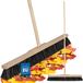 KOTARBAU® Straatbezem met Steel, van Hout, 60 cm, Buitenbezem, Tuinbezem, Bruin