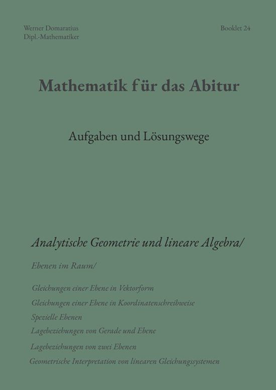 Mathematik Books on Demand Mathematik für das Abitur