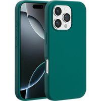 Accezz Liquid Silicone Backcover met MagSafe voor de Apple iPhone 16 Pro Max - Forest Green