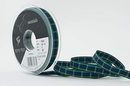 Berisfords Polyester Tartan, Campbell, 10,4 x 10,4 x 1,6 cm