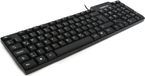 Omega OK-05 QWERTZ-toetsenbord, DE-layout, USB, zwart, compact PC-toetsenbord
