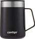 Contigo Streeterville Desk Mug, geïsoleerde roestvrij stalen thermoskoffiebeker met handgreep en deksel, 410 ml, Zwart