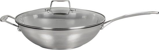 Scanpan Impact Wokpan - 32cm - Met Deksel - RVS