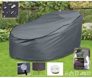 Boni-Shop® Beschermhoes Zonne-eiland Deluxe Grijs Polyester Ø200cm