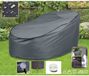 Boni-Shop® Beschermhoes Zonne-eiland Deluxe Grijs Polyester Ø200cm