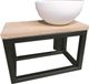 Luca Fonteinset Luca Steel Frame 40x22x25 cm Zwart Wit
