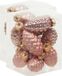 Othmar Decorations Bv 24x Pommes de pin décorations de Noël/boules de Noël corail rose en verre - 6 cm - mat/brillant - Décoration de sapin de Noël
