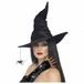 Smiffys Déguisement de sorcière - gants - avec toile d'araignée - chapeau - H74 cm - Halloween
