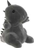 Item International Deurstopper Gewicht - Dieren Thema Dino - 1 Kilo - Grijs - Polyester - 24 x 16 cm