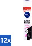 Nivea Invisible Black & White Original Deodorant Spray - 48h Protection - 250ml - 12 Pack