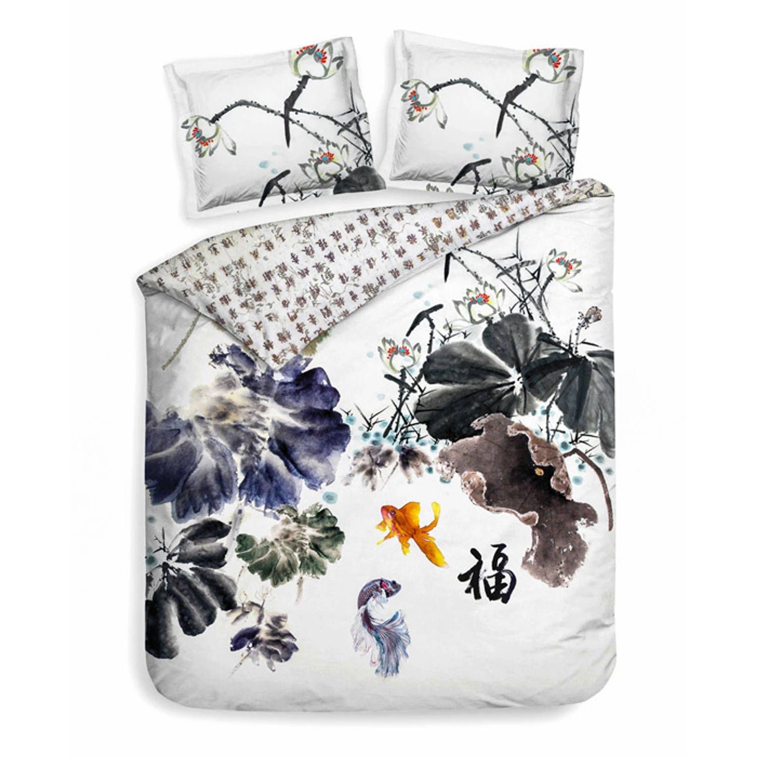 Heckett & Lane Nakita Dekbedovertrek - Insignia Blauw - 140x200/220 cm