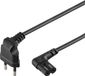 Enzo Recordersnoer zwart haaks 1,5meter 7596210