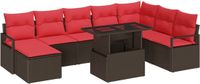 vidaXL - Tuinbank - Poly Rattan - Bruin