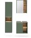 Vicco Badkamermeubelset Viola, Groen/Artisanaal eiken, 3-delig