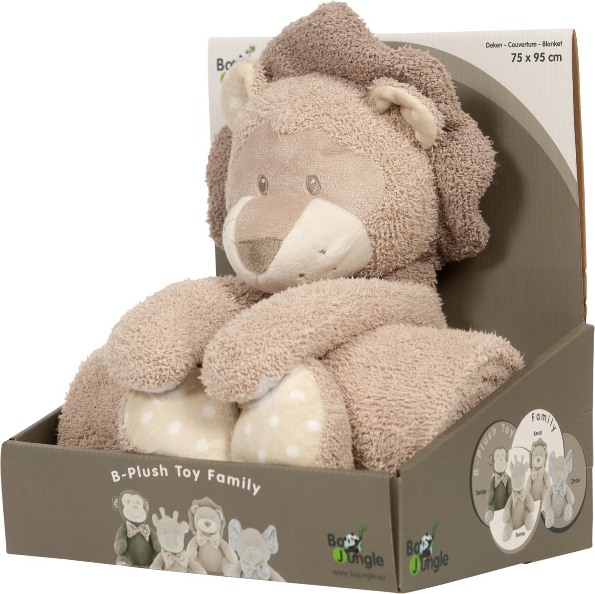 Bo Jungle B-plush toy with blanket Kenzi the Lion