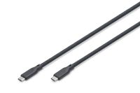 Digitus AK-300350-010-S USB-kabel USB4 Gen 2x2 1 m USB C 80 Gbit/s 240 W Zwart