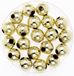 Merkloos Glans deco kralen - Acryl - Goud - 120 stuks - 10 mm