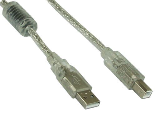 Inline 34510 USB-kabel - 1 m - Transparant