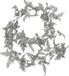 Koopman International Guirlande de Noël - éclairée - avec feuilles - argent - 150 cm