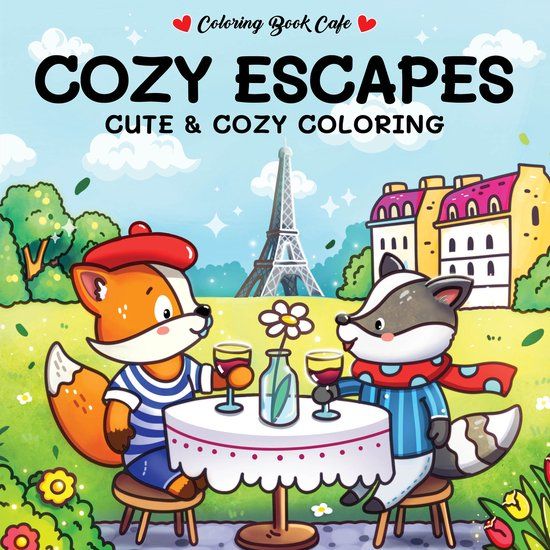 Top1Toys Rebo Productions Cozy escapes - Coloring Book Cafe - Cute & Cozy Coloring