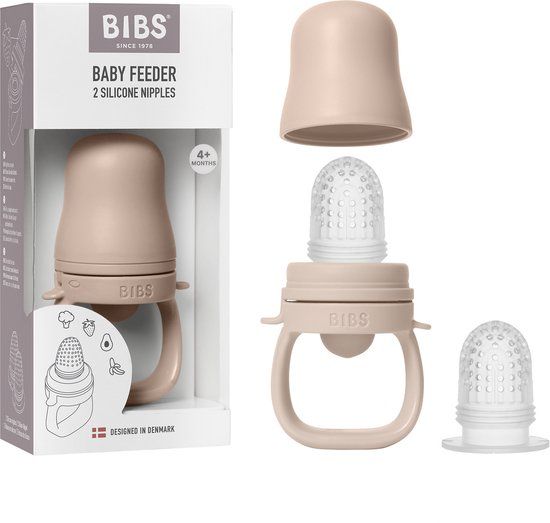 BIBS Baby Feeder met 2 Siliconen Speentjes, Blush