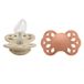 BIBS® Fopspeen Infinity anatomische speen 6-18 maanden Vanille & Peach 2 stuks