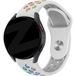 Bandz Bracelet sport "Deluxe" Samsung Galaxy Watch Active (blanc/arc-en-ciel)