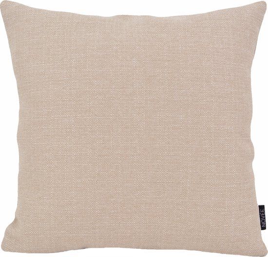 NOVÉE Madeira Beige Kussenhoes - 45 x 45 cm - Polyester - Effen