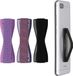 kwmobile Vingerhouder voor Smartphone - Set van 3 - Zwart / Metallic Braam / Lavendel