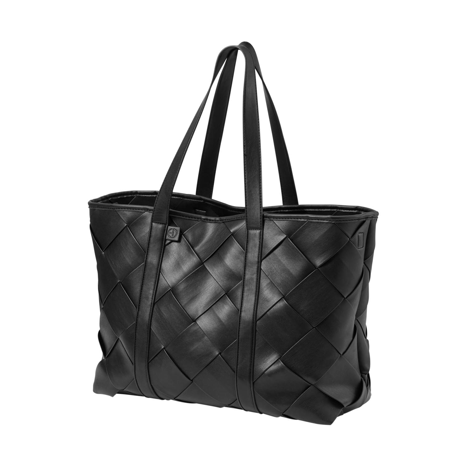 Elodie Details Tote Braided Leather Luiertas Black