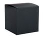 Rayher 67328576 vierkante kartonnen doos om te vullen, set van 3, geschenkdozen van karton, zwart, 10 x 10 x 10 cm