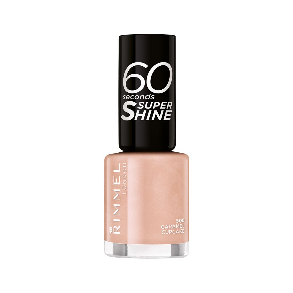 Rimmel 60 Seconds Super Shine Nagellak - 500 Caramel Cupcake - 8ml