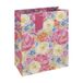 Eurowrap 36566-2C - Fleurs, kraft, sac large 26,5x14x33 cm - Paq de 6