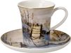 Goebel tasse expresso Claude Monnet - Die Elster, porcelaine fine, coloré, 100 ml, 67075311