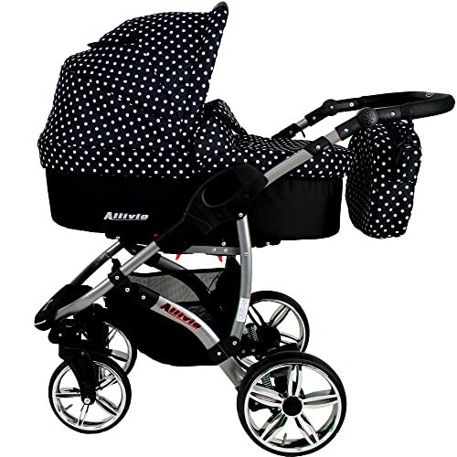 Lux4Kids Kinderwagen, babyzitje, buggy, 2-in-1, 3-in-1, Isofix Allviox by Black Dots 01 3-in-1 met babyzitje