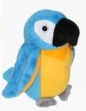 Cornelissen Pluche knuffel papegaai - blauw/gele ara - 24 cm
